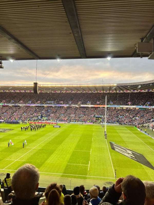 Murrayfield Stadium, bloc: E6, rangée: M, place: 14