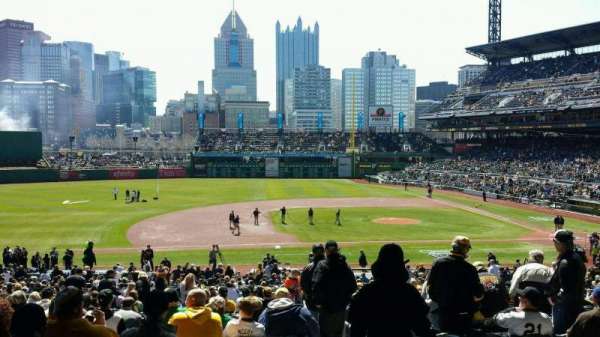 PNC Park, bloc: 124, rangée: EE, place: 1