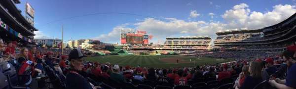 Nationals Park, bloc: 113, rangée: EE, place: 12
