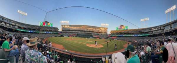 Oakland Coliseum, bloc: 118, rangée: 14, place: 3