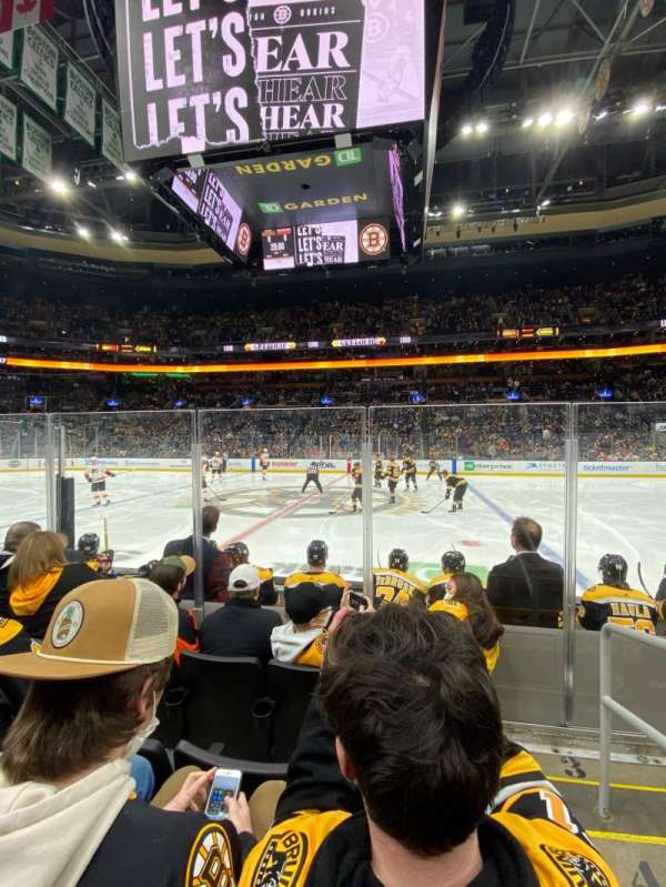 TD Garden, bloc: 1, rangée: 6, place: 2