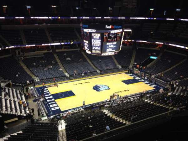 FedEx Forum, bloc: 206, rangée: D, place: 3
