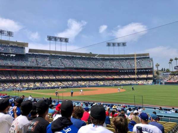 Dodger Stadium, bloc: 40FD, rangée: O, place: 1