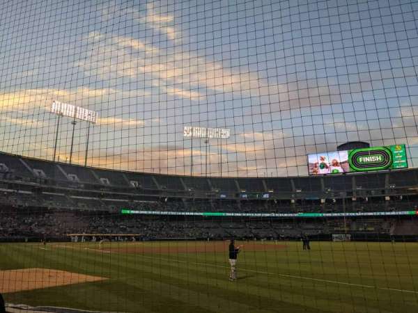 Oakland Coliseum, bloc: 106, rangée: 2, place: 5