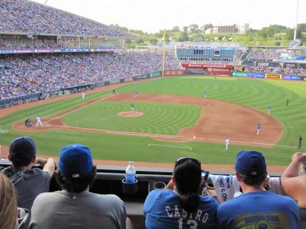 Kauffman Stadium, bloc: 317, rangée: C, place: 9