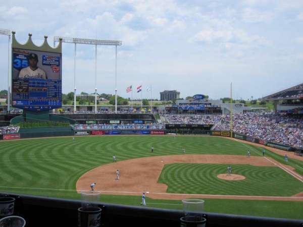 Kauffman Stadium, bloc: 307, rangée: B, place: 9