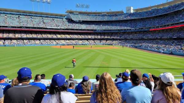 Dodger Stadium, bloc: 305PL, rangée: H, place: 8
