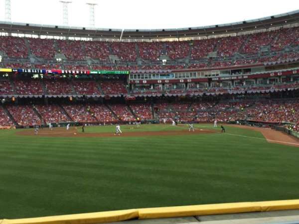 Great American Ball Park, bloc: 104, rangée: D, place: 18