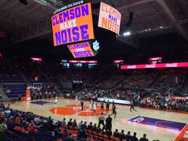 Littlejohn Coliseum, bloc: 116, rangée: M, place: 7