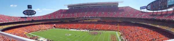 Arrowhead Stadium, bloc: 343, rangée: 1, place: 10