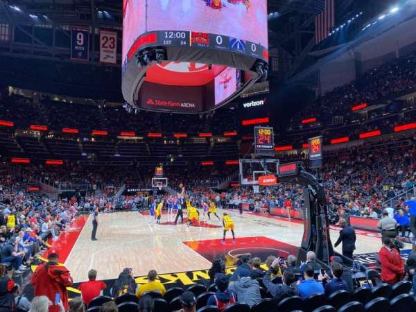 State Farm Arena, bloc: 103L, rangée: D, place: 11