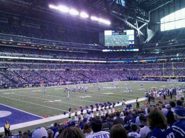Lucas Oil Stadium, bloc: 145, place: 9
