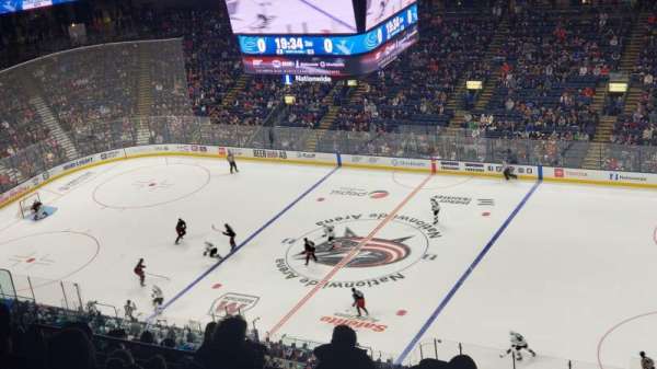 Nationwide Arena, bloc: 201, rangée: P, place: 17
