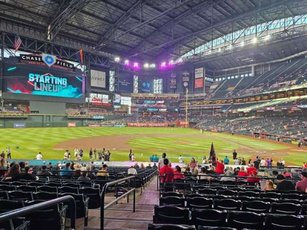 Chase Field, bloc: 127, rangée: 29, place: 20