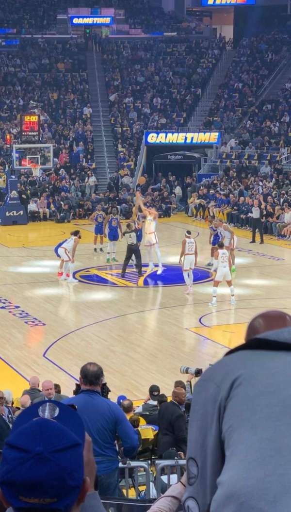 Chase Center, bloc: 111, rangée: 12, place: 5
