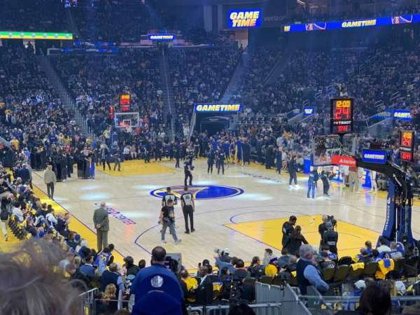 Chase Center, bloc: 111, rangée: 12, place: 5