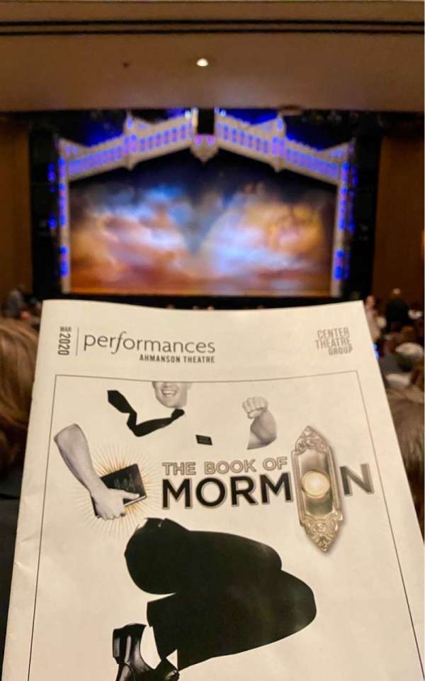Ahmanson Theatre, bloc: Orchestra, rangée: X, place: 31