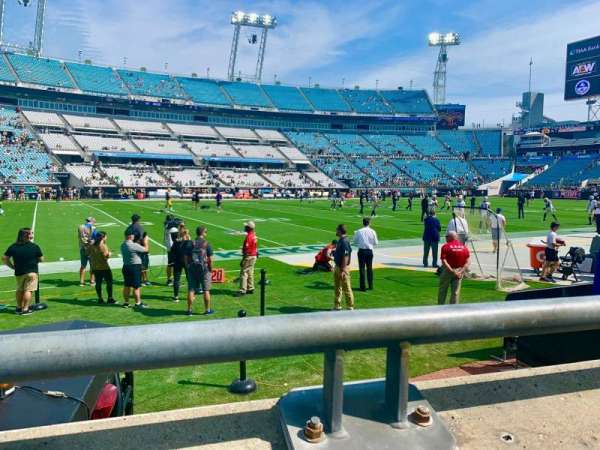 EverBank Stadium, bloc: 113, rangée: A, place: 6