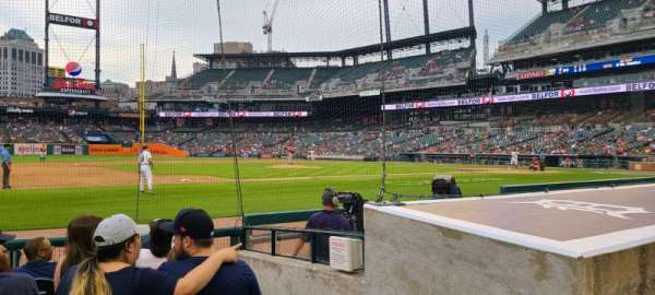 Comerica Park, bloc: 136, rangée: 9, place: 2
