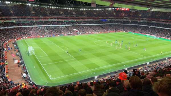 Emirates Stadium, bloc: 116, rangée: 17, place: 731