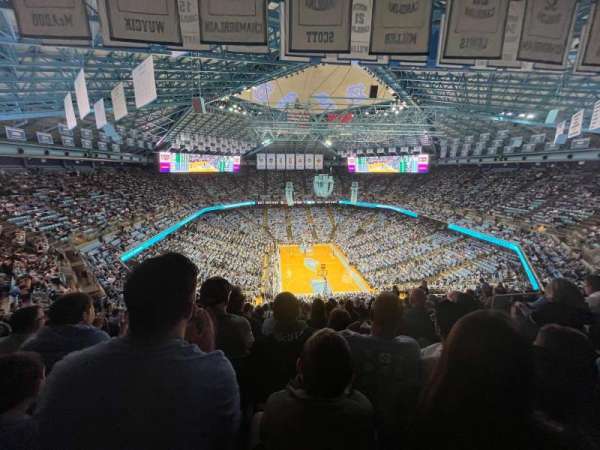 Dean E. Smith Center, bloc: 216, rangée: W, place: 9