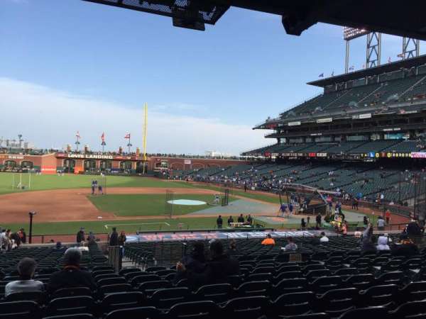 Oracle Park, bloc: 124, rangée: 32, place: 9