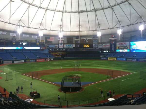Tropicana Field, bloc: Press Box