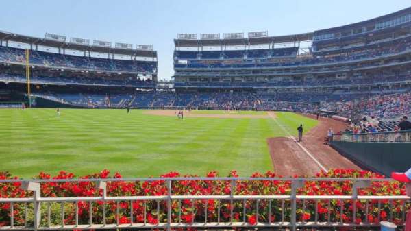 Nationals Park, bloc: 106, rangée: C, place: 11
