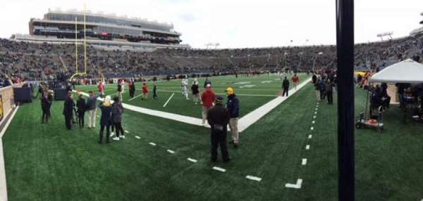 Notre Dame Stadium, bloc: 16, rangée: 3