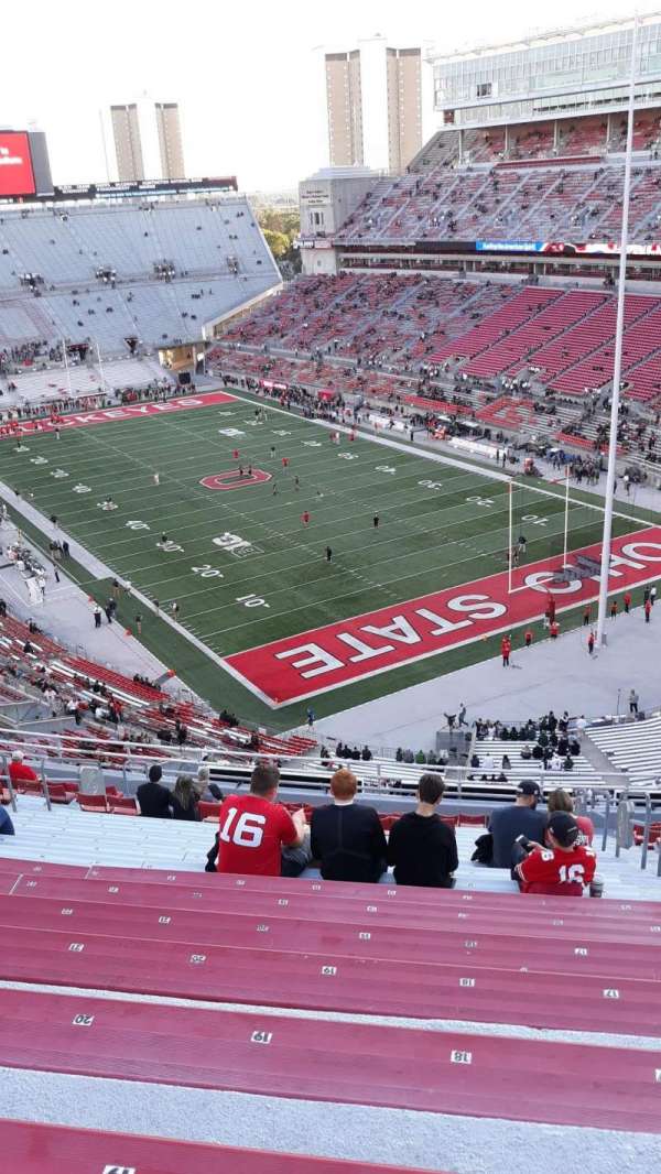 Ohio Stadium, bloc: 8C, rangée: 20, place: 17