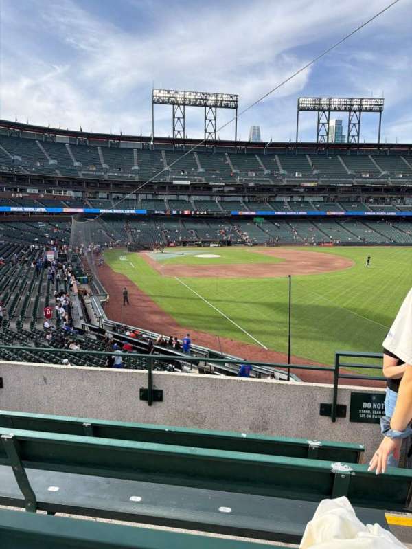 Oracle Park, bloc: 150, rangée: 3, place: 15