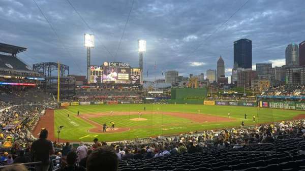 PNC Park, bloc: 114, rangée: AA, place: 34
