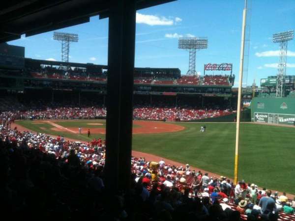 Fenway Park, bloc: Grandstand 7, rangée: 6, place: 1