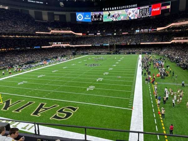 Caesars Superdome, bloc: 279, rangée: 3, place: 10