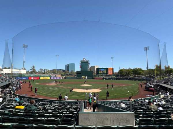 Sutter Health Park, bloc: 112, rangée: 17, place: 12