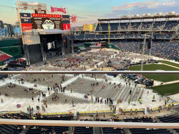 Nationals Park, bloc: 305, rangée: A, place: 20