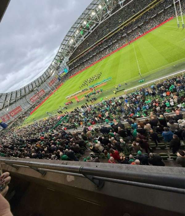 Aviva Stadium, bloc: 439, rangée: A, place: 10