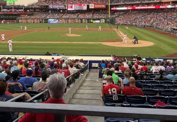 Citizens Bank Park, bloc: 128, rangée: 21, place: 6