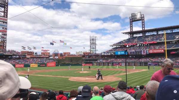 Citizens Bank Park, bloc: Diamond Club C, rangée: 14, place: 3