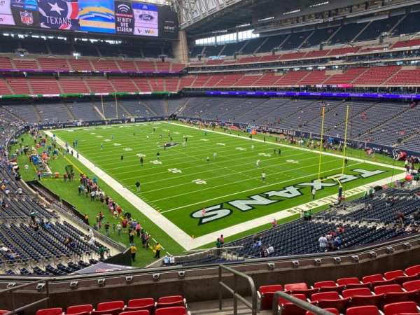 NRG Stadium, bloc: 328, rangée: g, place: 1