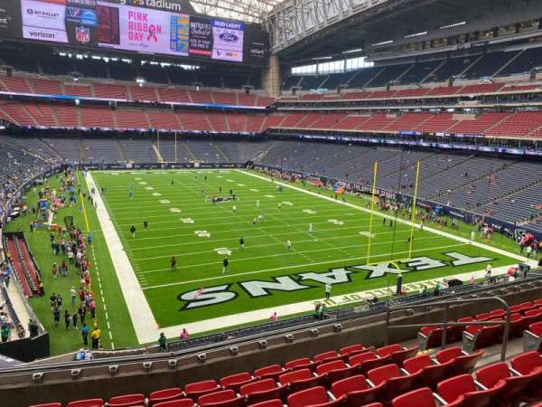 NRG Stadium, bloc: 327, rangée: g, place: 9
