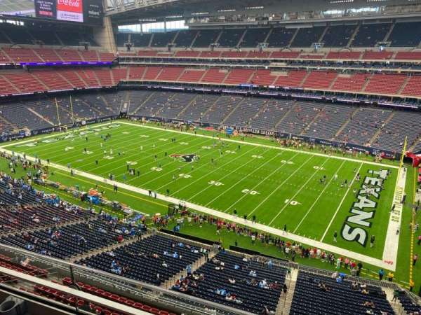 NRG Stadium, bloc: 530, rangée: h, place: 10