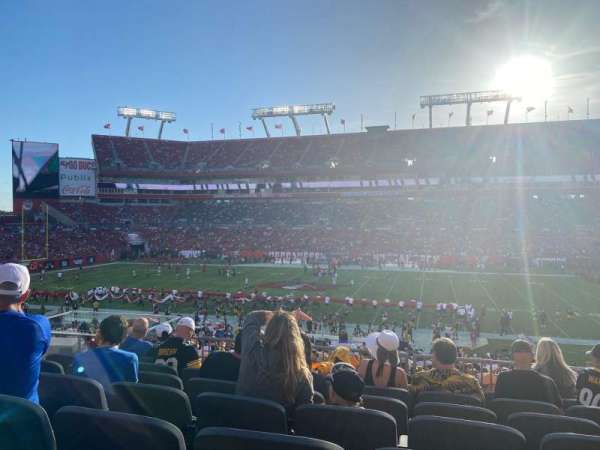 Raymond James Stadium, bloc: 237, rangée: g, place: 12