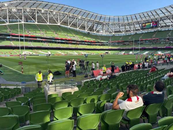 Aviva Stadium, bloc: 130, rangée: n, place: 11