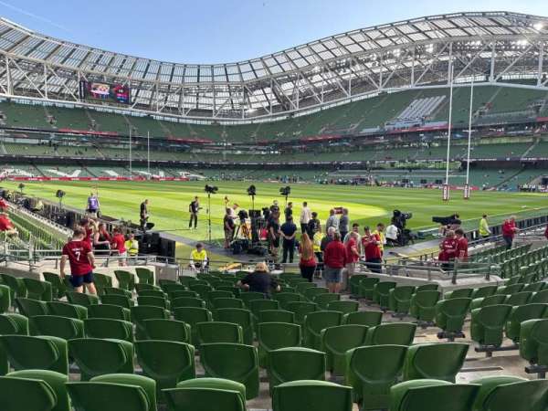 Aviva Stadium, bloc: 139, rangée: p, place: 19