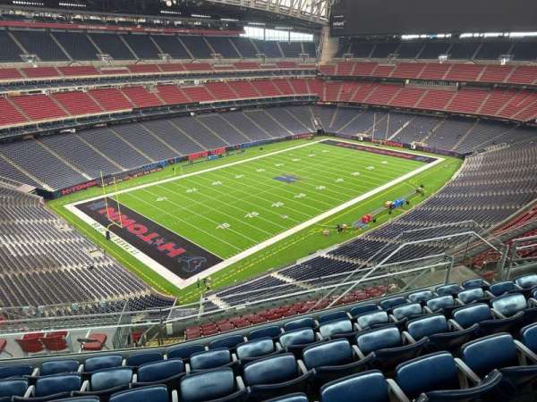NRG Stadium, bloc: 615, rangée: f, place: 11