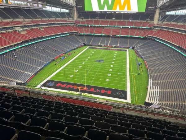 NRG Stadium, bloc: 646, rangée: j, place: 11
