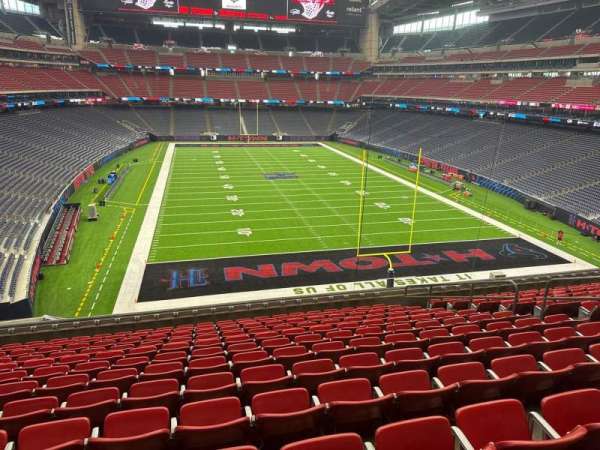 NRG Stadium, bloc: 325, rangée: m, place: 11