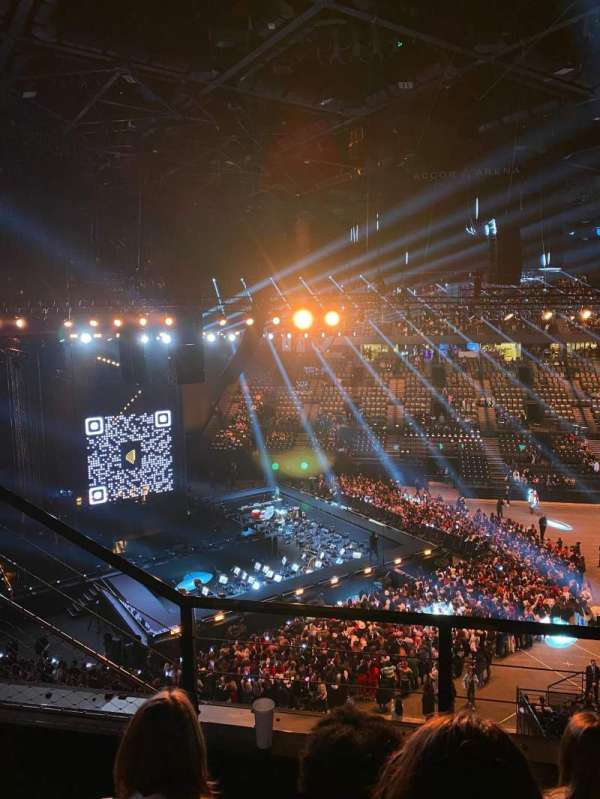 Accor Arena, bloc: Balcon O, rangée: 83, place: 27