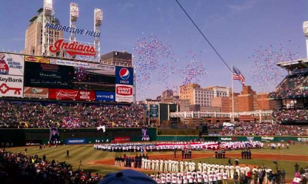 Progressive Field, bloc: 156, rangée: ff, place: 3